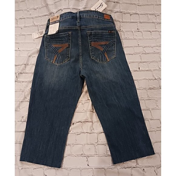 Seven7 Women's HIGH RISE BREEZY CROPPED Jeans/NWT, Size 12 - Picture 2 of 5